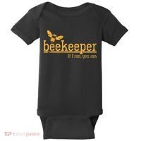Funny Bee Hive Honey Lover Gift Beekeeper Baby Bodysuit thumb 0