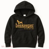 Funny Bee Hive Honey Lover Gift Beekeeper Kids Hoodie thumb 0