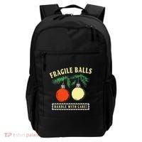 Fragile Balls Handle With Care Funny Backpack thumb 0