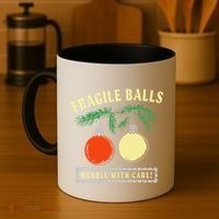 Fragile Balls Handle With Care Funny Coffee Mug thumb 4
