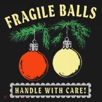 Fragile Balls Handle With Care Funny Mousepad thumb 1
