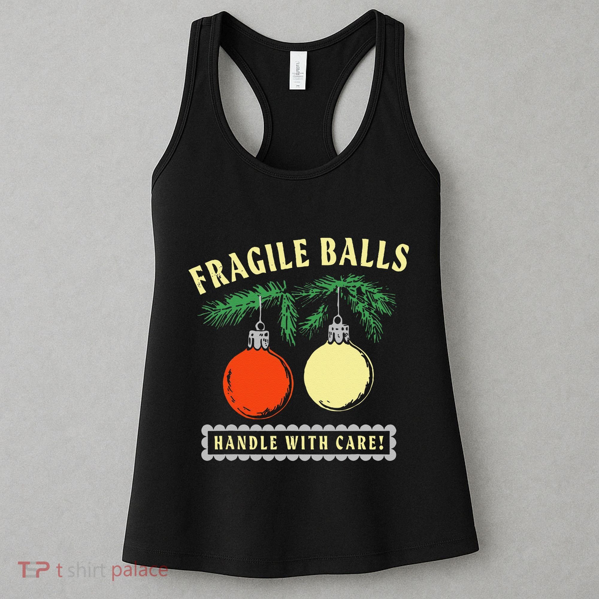 Fragile Balls Handle With Care Funny Women's Tank Top