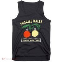 Fragile Balls Handle With Care Funny Tank Top thumb 0