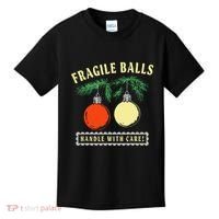 Fragile Balls Handle With Care Funny Kids T-Shirt thumb 0