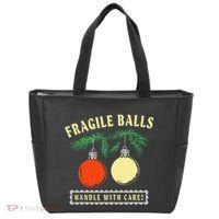 Fragile Balls Handle With Care Funny Tote Bag thumb 0