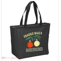 Fragile Balls Handle With Care Funny Tote Bag thumb 2