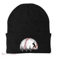 Funny Baseball Heartbeat Baseball Player Beanie thumb 0