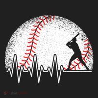 Funny Baseball Heartbeat Baseball Player Beanie thumb 2