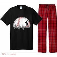 Funny Baseball Heartbeat Baseball Player Pajama Set thumb 0