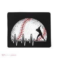 Funny Baseball Heartbeat Baseball Player Mousepad thumb 0