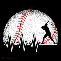 Funny Baseball Heartbeat Baseball Player Mousepad thumb 1