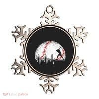 Funny Baseball Heartbeat Baseball Player Ornament thumb 0