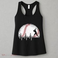 Funny Baseball Heartbeat Baseball Player Women's Tank Top thumb 3