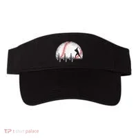 Funny Baseball Heartbeat Baseball Player Visor thumb 0