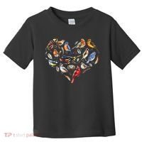 Forest Bird Heart Watching Cardinal Goldfinch Wren Chickadee Toddler T-Shirt thumb 0