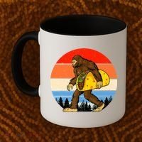 Funny Bigfoot Holding A Taco Gift Funny Taco Gift Coffee Mug thumb 2