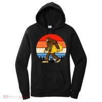 Funny Bigfoot Holding A Taco Gift Funny Taco Gift Women's Hoodie thumb 0