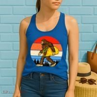 Funny Bigfoot Holding A Taco Gift Funny Taco Gift Women's Tank Top thumb 2