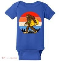 Funny Bigfoot Holding A Taco Gift Funny Taco Gift Baby Bodysuit thumb 0