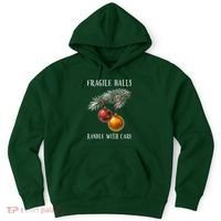 Fragile Balls Handle With Care Funny Offensive Christmas Hoodie thumb 0
