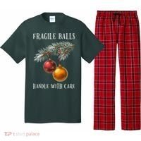 Fragile Balls Handle With Care Funny Offensive Christmas Pajama Set thumb 0