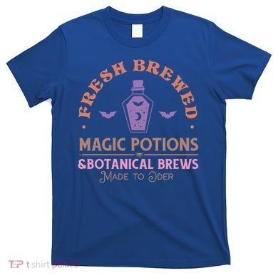 Fresh Brewed Halloween Witch Sign Witchy Mystical Magical Cute Gift T-Shirt
