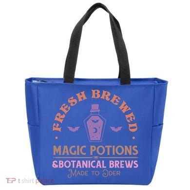 Fresh Brewed Halloween Witch Sign Witchy Mystical Magical Cute Gift Tote Bag