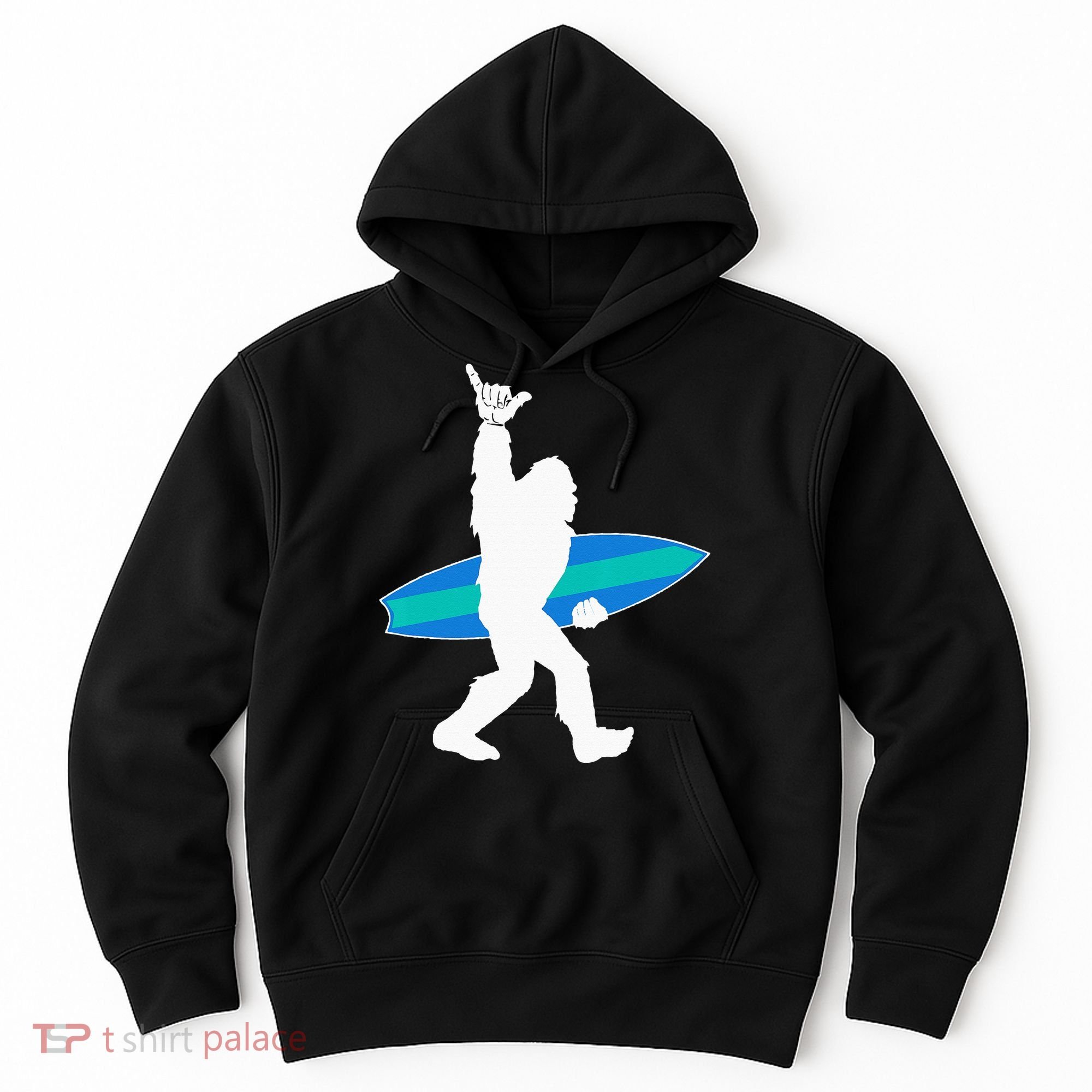 Funny Bigfoot Hang Loose Gift For Shaka Aloha Surfer Lovers Hoodie