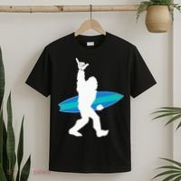 Funny Bigfoot Hang Loose Gift For Shaka Aloha Surfer Lovers T-Shirt thumb 2