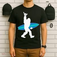 Funny Bigfoot Hang Loose Gift For Shaka Aloha Surfer Lovers T-Shirt thumb 6