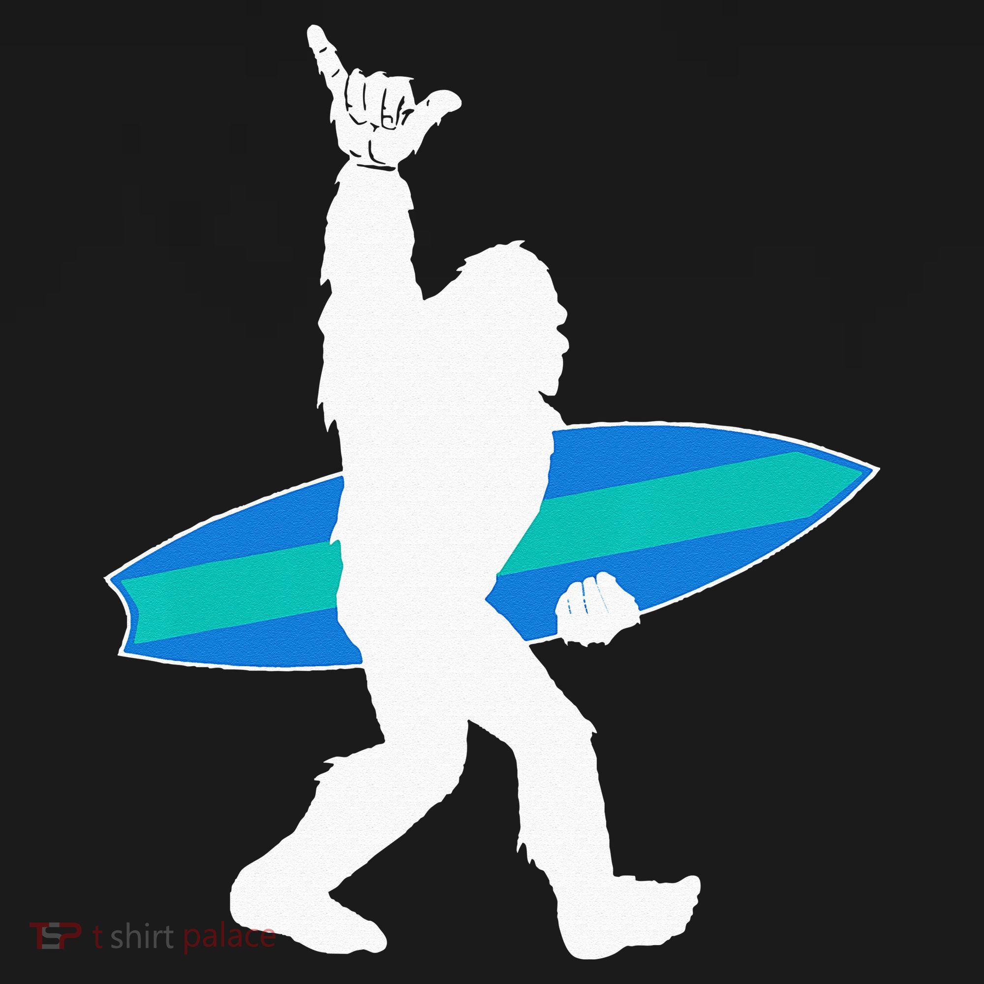 Funny Bigfoot Hang Loose Gift For Shaka Aloha Surfer Lovers T-Shirt