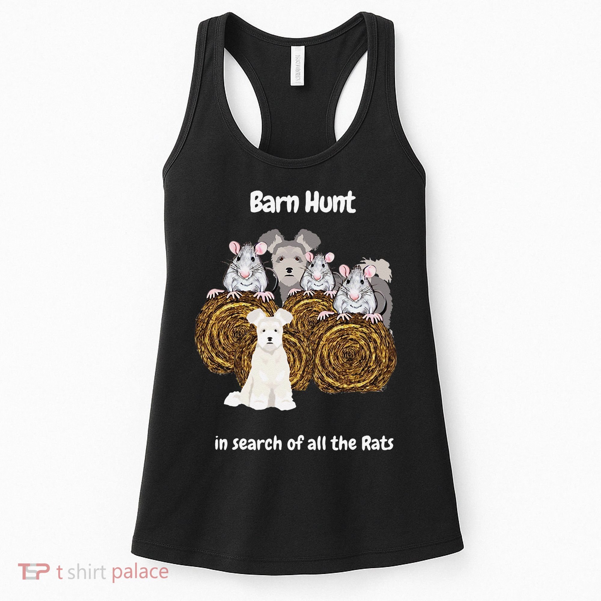 Funny Barn Hunt In Search Of Rats With A Pumi Dog Women's Tank Top