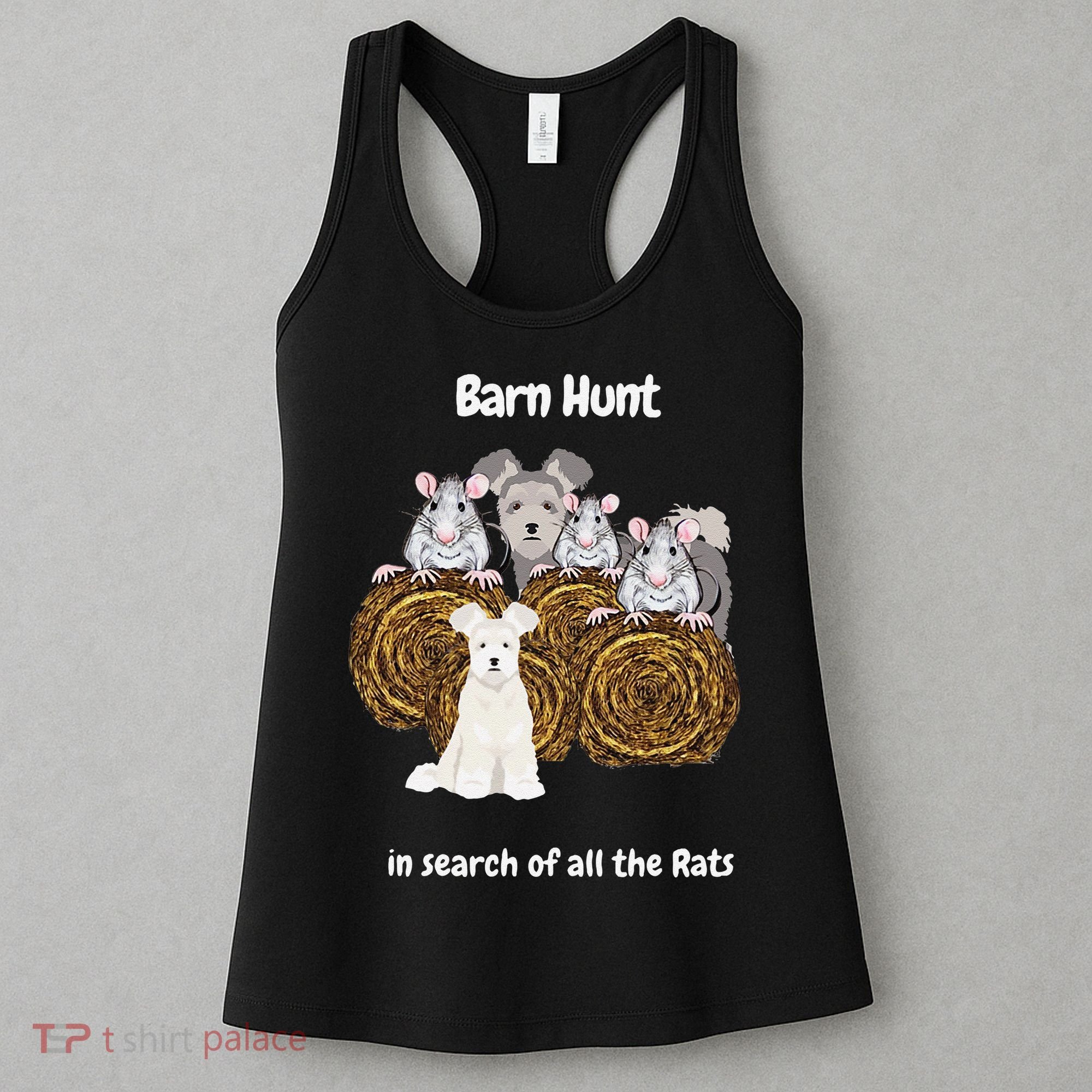 Funny Barn Hunt In Search Of Rats With A Pumi Dog Women's Tank Top