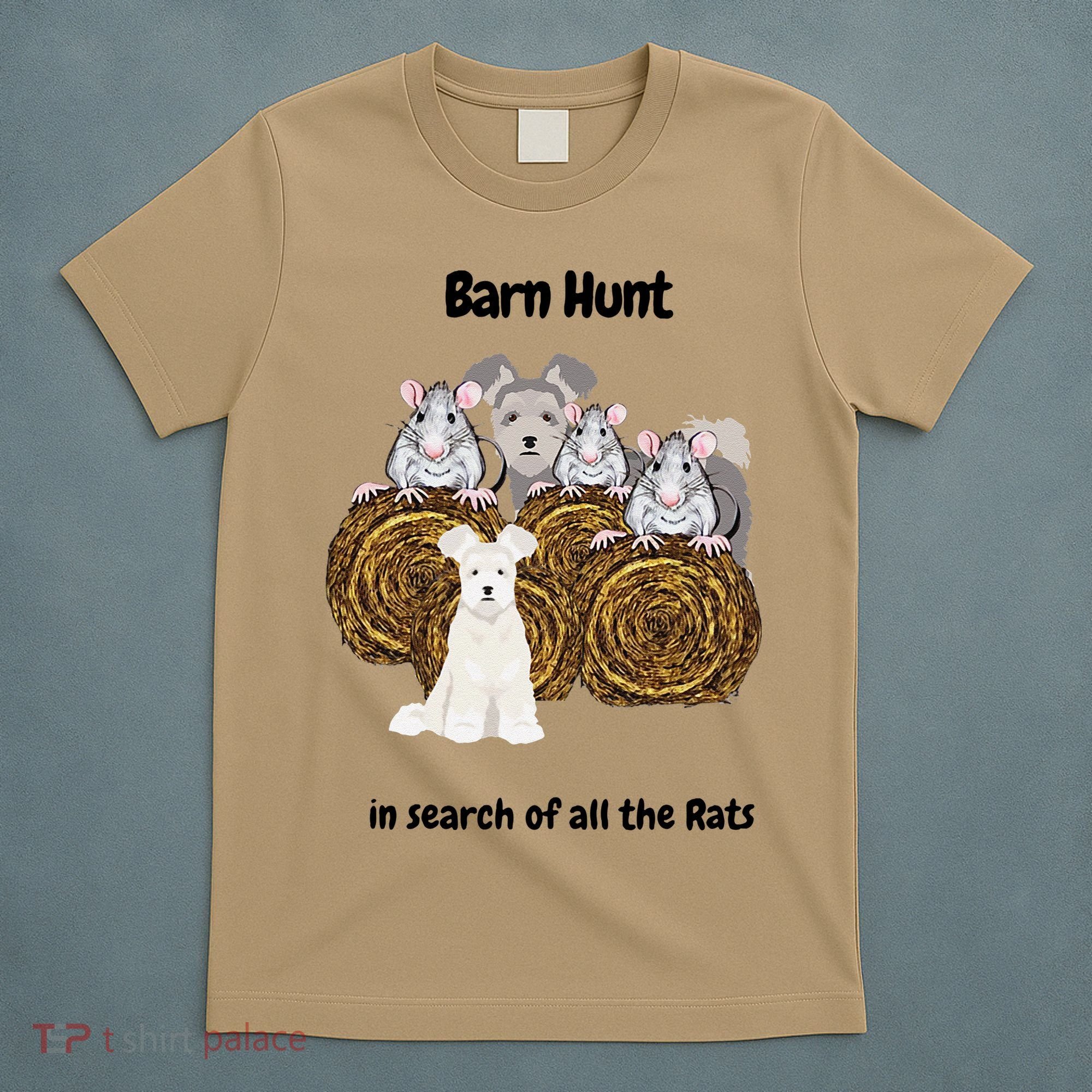 Funny Barn Hunt In Search Of Rats With A Pumi Dog T-Shirt