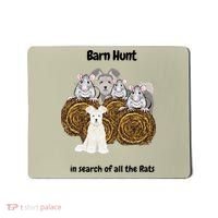 Funny Barn Hunt In Search Of Rats With A Pumi Dog Mousepad thumb 0