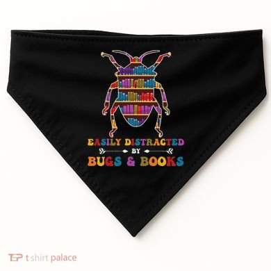 Funny Bug Insects Easily Distracted By Bugs Biology Teacher USA-Made Doggie Bandana