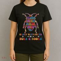 Funny Bug Insects Easily Distracted By Bugs Biology Teacher T-Shirt thumb 4