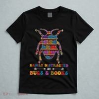 Funny Bug Insects Easily Distracted By Bugs Biology Teacher T-Shirt thumb 5
