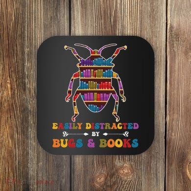 Funny Bug Insects Easily Distracted By Bugs Biology Teacher Coaster