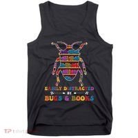 Funny Bug Insects Easily Distracted By Bugs Biology Teacher Tank Top thumb 0