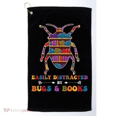 Funny Bug Insects Easily Distracted By Bugs Biology Teacher Golf Towel