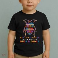 Funny Bug Insects Easily Distracted By Bugs Biology Teacher Toddler T-Shirt thumb 2