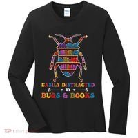 Funny Bug Insects Easily Distracted By Bugs Biology Teacher Women's Long Sleeve Shirt thumb 0