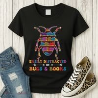 Funny Bug Insects Easily Distracted By Bugs Biology Teacher Women's T-Shirt thumb 3