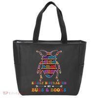 Funny Bug Insects Easily Distracted By Bugs Biology Teacher Tote Bag thumb 0