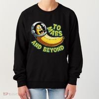 Funny Banana In Space To Mars And Beyound Star Astronaut Women's Sweatshirt thumb 0