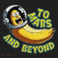 Funny Banana In Space To Mars And Beyound Star Astronaut Women's Sweatshirt thumb 2