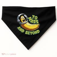 Funny Banana In Space To Mars And Beyound Star Astronaut USA-Made Doggie Bandana thumb 0