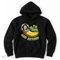 Funny Banana In Space To Mars And Beyound Star Astronaut Hoodie thumb 0
