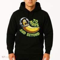 Funny Banana In Space To Mars And Beyound Star Astronaut Hoodie thumb 2